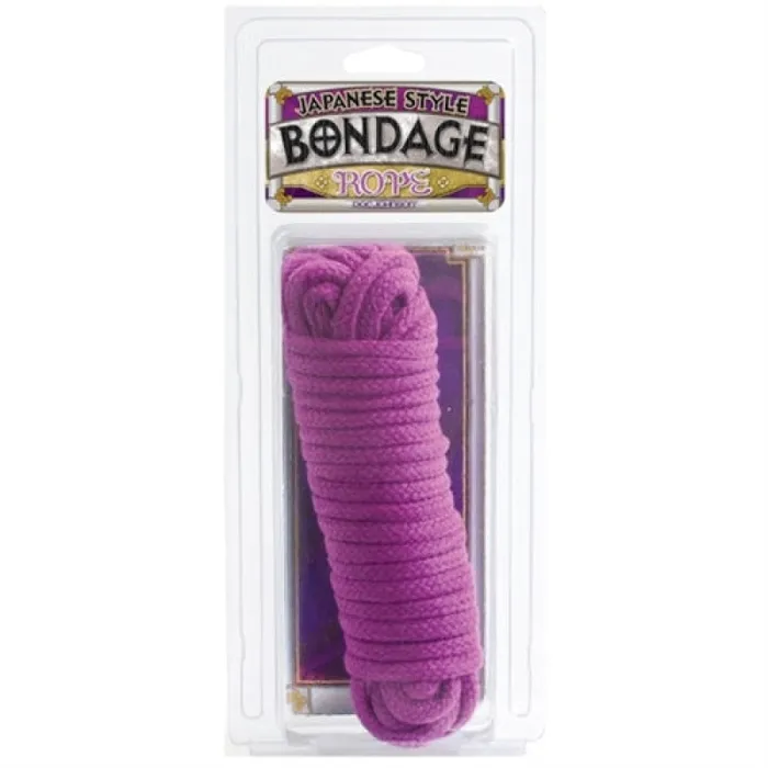 Vibrators Doc Johnson Bondage Rope Cotton Japanese Style Purple