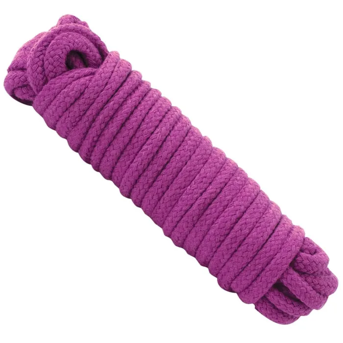 Vibrators Doc Johnson Bondage Rope Cotton Japanese Style Purple Vibrators Doc Johnson Bondage Rope Cotton Japanese Style Purple