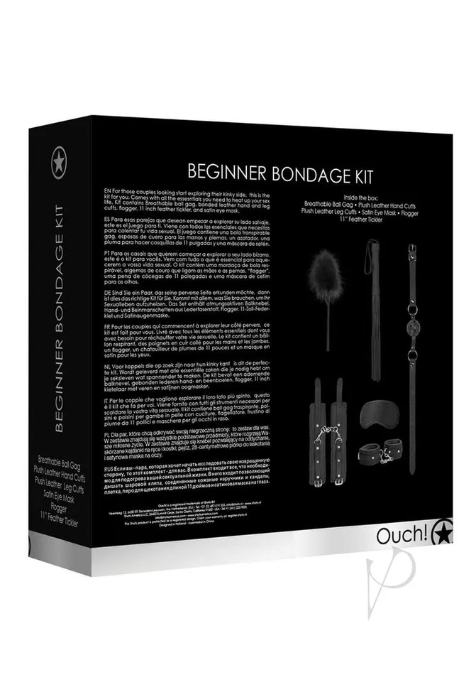 Couples Ouch Kits Beginners Bondage Black Ouch Couples Ouch Kits Beginners Bondage Black Ouch