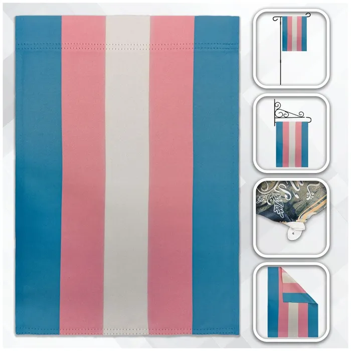 Female Sex Toys Flags Importer Flags Importer 12 x 18 Transgender Garden Pride Flag