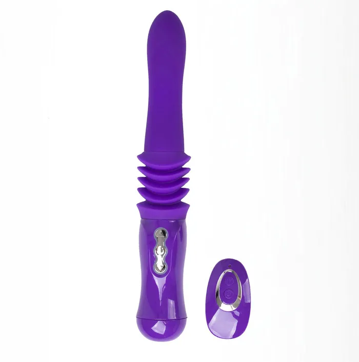 Monroe USB Rechargeable Silicone Thrusting Portable Love Machine Purple 2024 Holiday Sale Vibrators