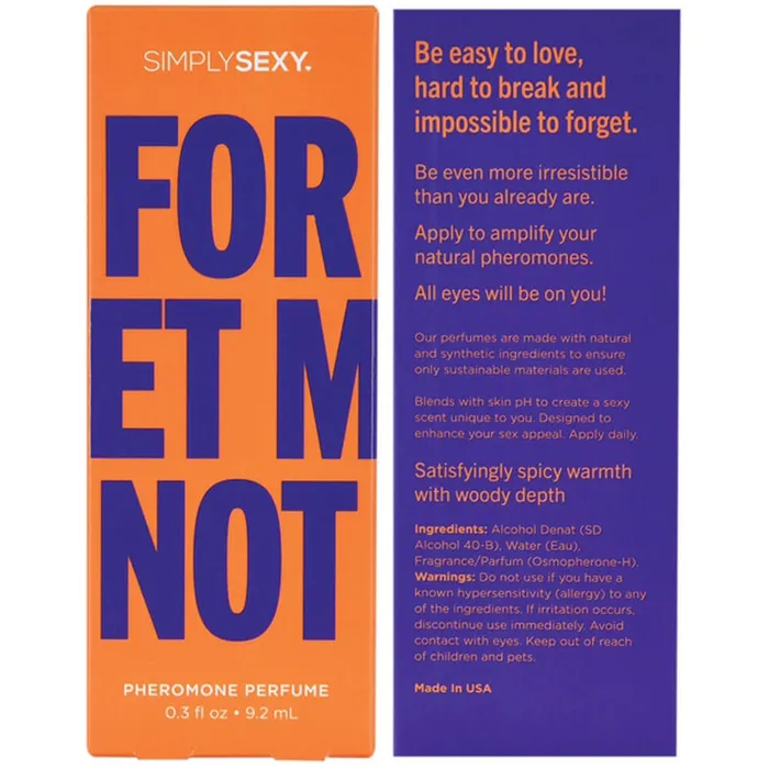 Vibrators Classic Brands Simply Sexy Pheromone Perfume Forget Me Not 03 Oz Vibrators Classic Brands Simply Sexy Pheromone Perfume Forget Me Not 03 Oz
