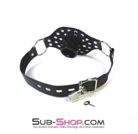 2536LT Plugher Locking Tube Plug Open Mouth Gag Idea Anal