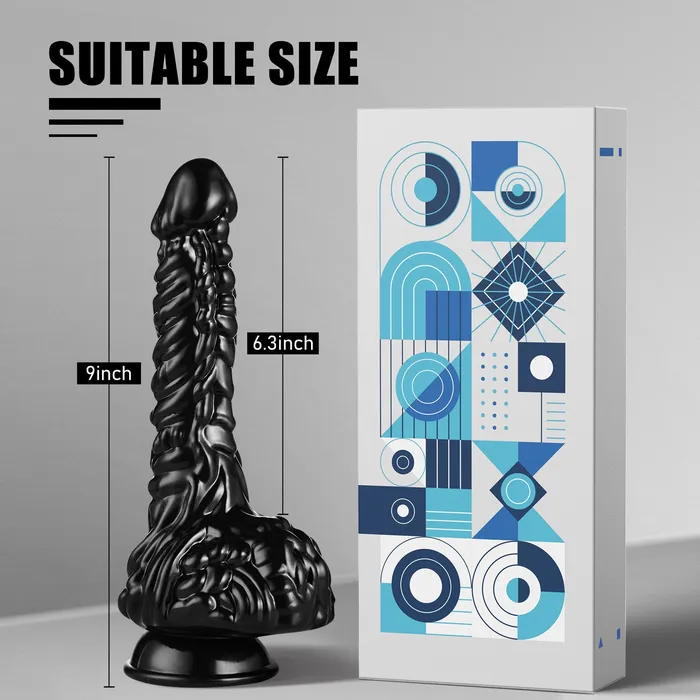  Anal Black 9 Inch Werewolf Dildo