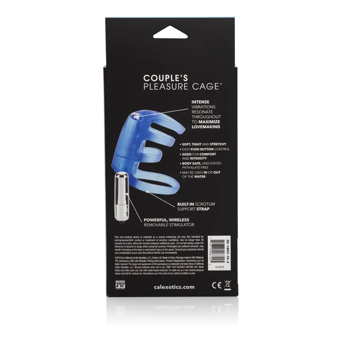 CalExotics Couples Pleasure Cage Blue Vibrators CalExotics Couples Pleasure Cage Blue Vibrators
