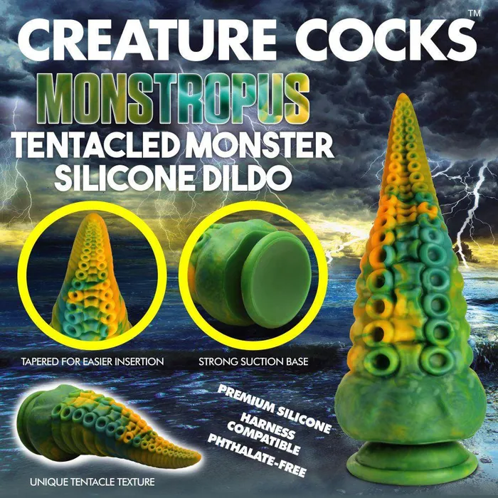 Dildos XR Brands Monstropus Tentacled Monster Silicone Dildo