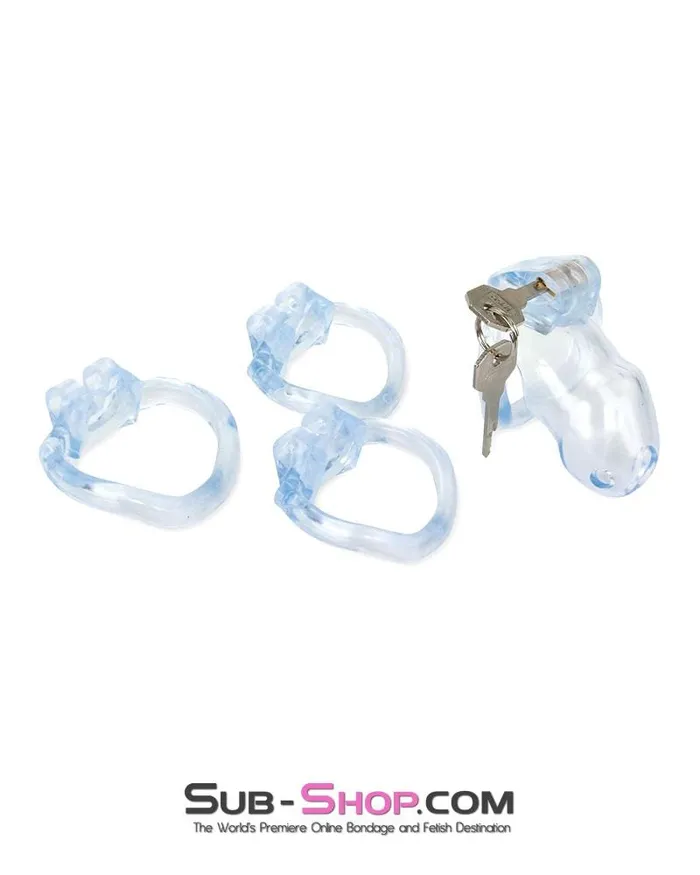 Male Sex Toys Ali Express 0398AE Short Exposed in Chastity High Security Keyed Tumbler Locking Male Chastity with 4 Base Cock Ring Sizes MEGA Deal