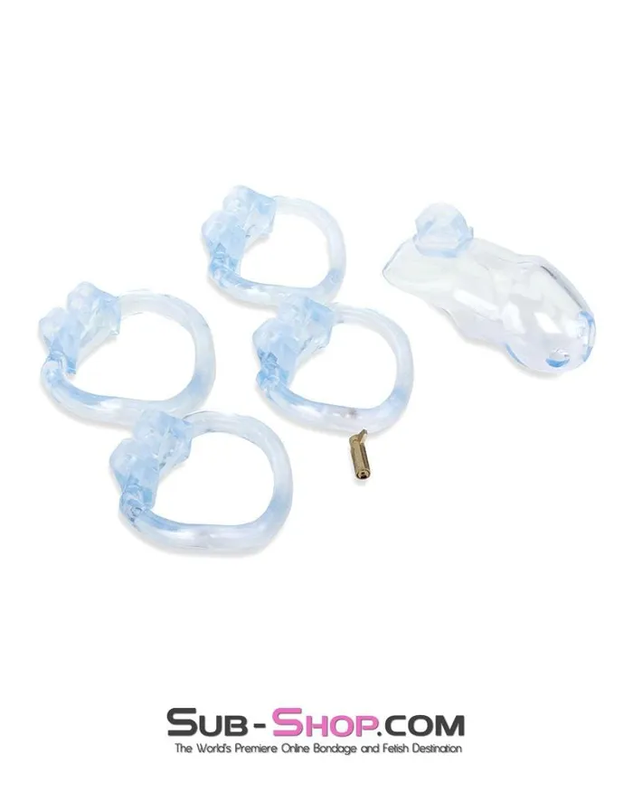 Male Sex Toys Ali Express 0398AE Short Exposed in Chastity High Security Keyed Tumbler Locking Male Chastity with 4 Base Cock Ring Sizes MEGA Deal