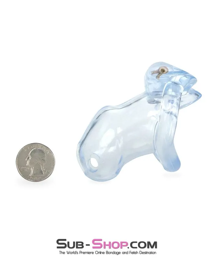 Male Sex Toys Ali Express 0398AE Short Exposed in Chastity High Security Keyed Tumbler Locking Male Chastity with 4 Base Cock Ring Sizes MEGA Deal