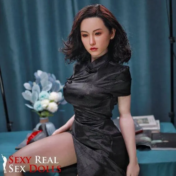 163cm 5ft4 Big Curvy Matured Asian Sex Doll with Silicone Head Fujiko JY Male Sex Toys