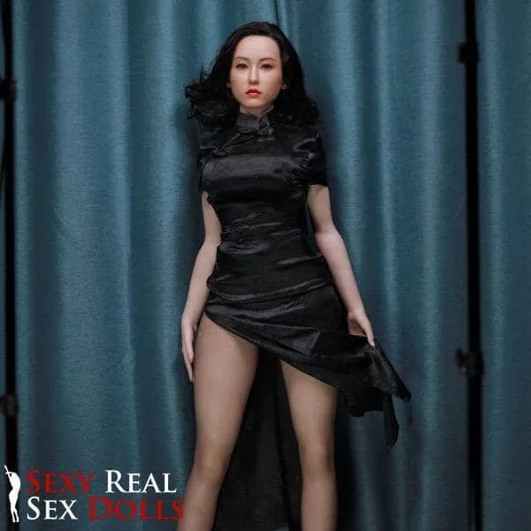 163cm 5ft4 Big Curvy Matured Asian Sex Doll with Silicone Head Fujiko JY Male Sex Toys