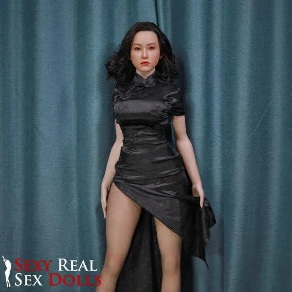 163cm 5ft4 Big Curvy Matured Asian Sex Doll with Silicone Head Fujiko JY Male Sex Toys