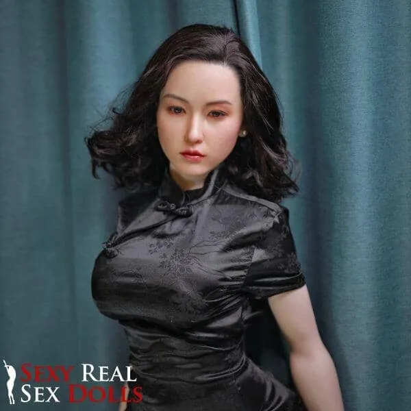 163cm 5ft4 Big Curvy Matured Asian Sex Doll with Silicone Head Fujiko JY Male Sex Toys