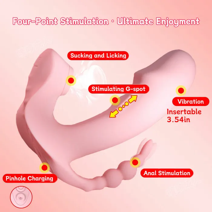 Male Sex Toys Lurevibe GSpot Stimulation Anal Play Clitoral Suction Wearable Female Masturbator lurevibe