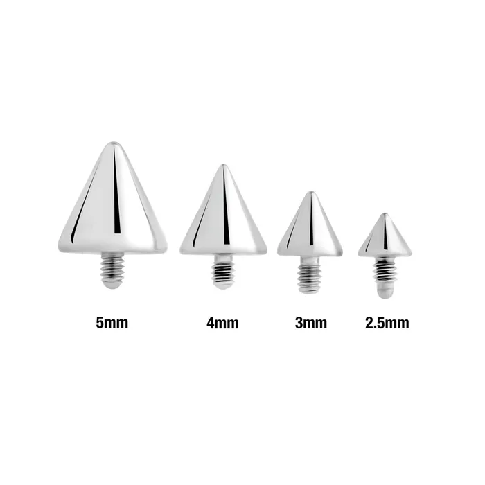 14g 12g Internally Threaded Steel Cone Price Per 1 Painful Pleasures Male Sex Toys