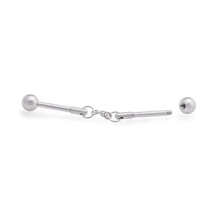 14g Chain Link Industrial Barbell Price Per 1 Painful Pleasures Vibrators