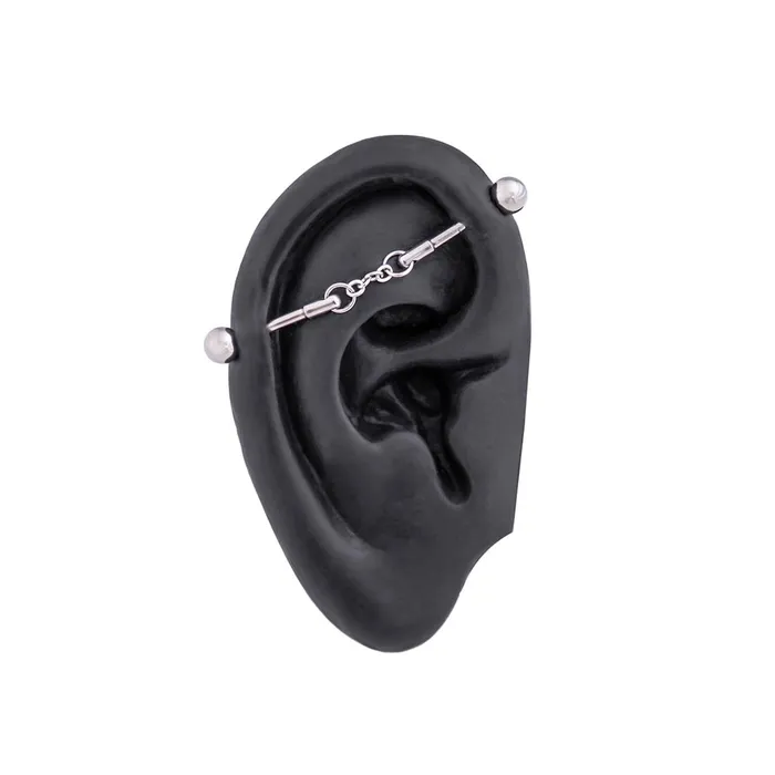 14g Chain Link Industrial Barbell Price Per 1 Painful Pleasures Vibrators