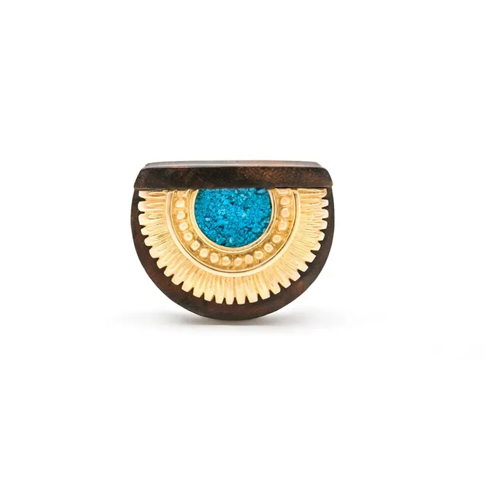 Anal Elementals Organics Summer Bloom Sono Wood Half Moon Plug Price Per 1