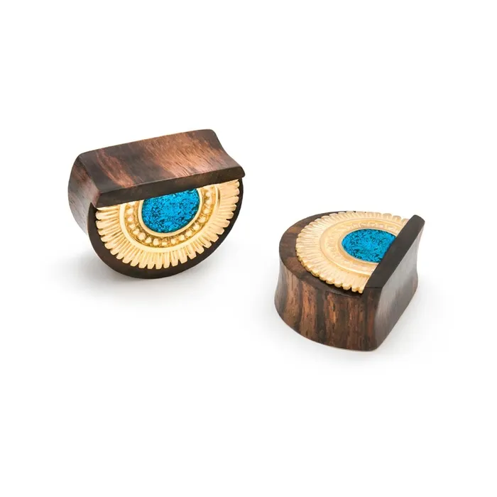 Anal Elementals Organics Summer Bloom Sono Wood Half Moon Plug Price Per 1
