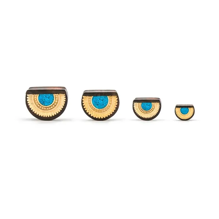 Anal Elementals Organics Summer Bloom Sono Wood Half Moon Plug Price Per 1