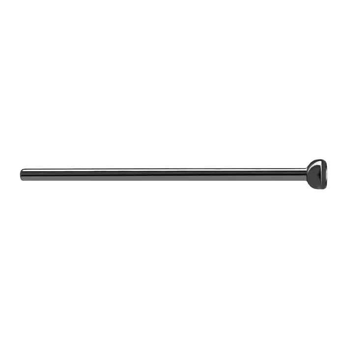 Anal Tilum Tilum 18g Fishtail PVD Black Titanium w Martini BezelSet Jewel Price Per 1