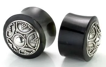 Elementals Organics Anal Indonesian Simple Silver Bali Style Horn Plug Price Per 1 Elementals Organics Anal Indonesian Simple Silver Bali Style Horn Plug Price Per 1