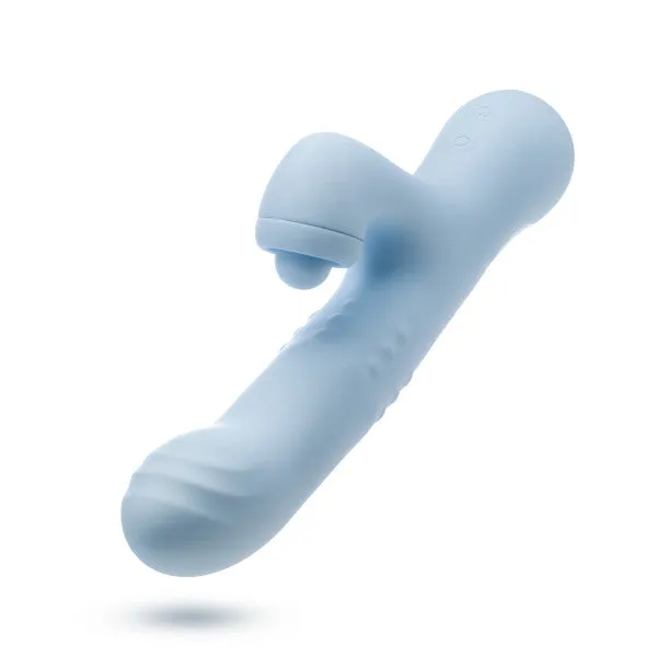 Female Sex Toys Blush Devin Clit Thumping GSpot Rabbit with Shaft Rotation