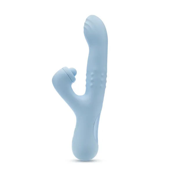 Female Sex Toys Blush Devin Clit Thumping GSpot Rabbit with Shaft Rotation