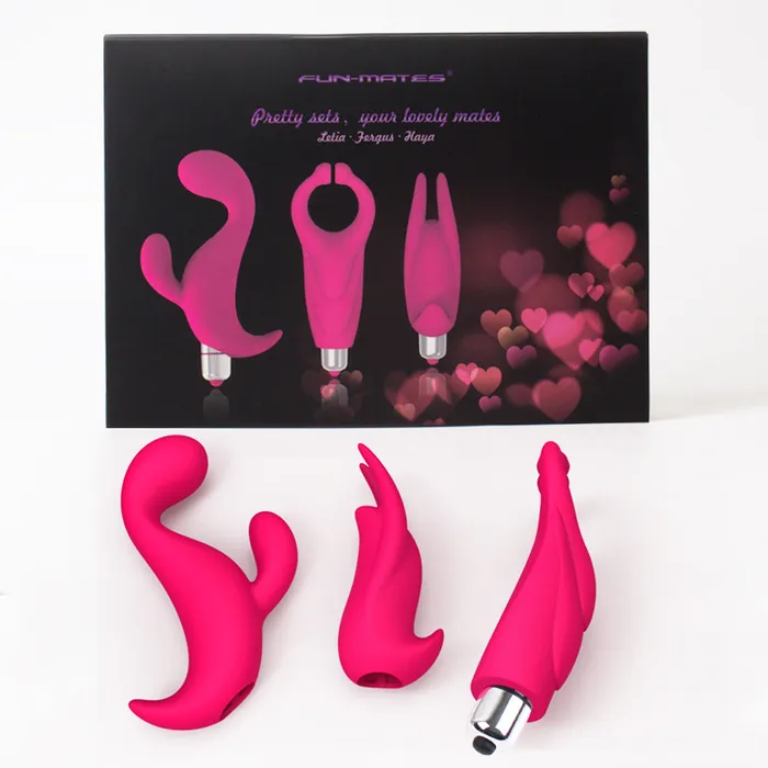 Female Sex Toys FunMates Letia Haya Fergus Vibrator 3in1 Set