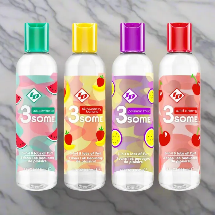 Female Sex Toys Westridge Laboratories Inc ID 3Some 3in1 Lots Of Fun Warming Lickable Massage 4 oz 118 mL 4 Flavors Female Sex Toys Westridge Laboratories Inc ID 3Some 3in1 Lots Of Fun Warming Lickable Massage 4 oz 118 mL 4 Flavors