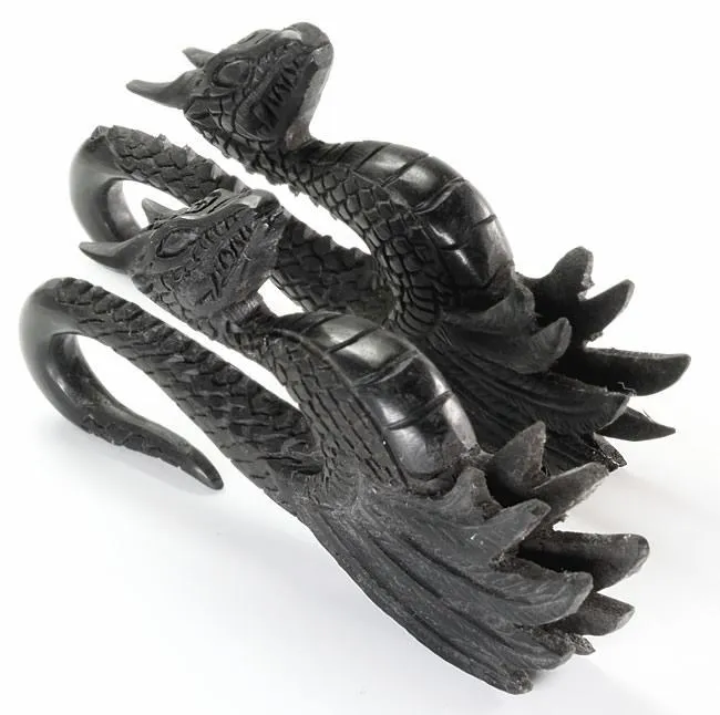 GEORGEOUS DETAILED DRAGON Wholesale Areng Wood Hanger Organic Body Jewelry 4mm 10mm Price Per 1 Elementals Organics Female Sex Toys