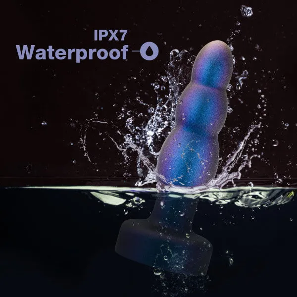 Matrix Vibrating Gyrating Rimming Butt Plug with Remote Blue Blush Anal