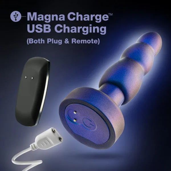 Matrix Vibrating Gyrating Rimming Butt Plug with Remote Blue Blush Anal