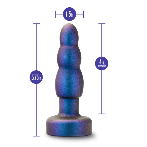Matrix Vibrating Gyrating Rimming Butt Plug with Remote Blue Blush Anal