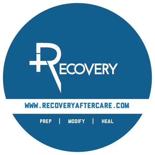 Recovery Aftercare Round Blue Sticker Recovery Vibrators