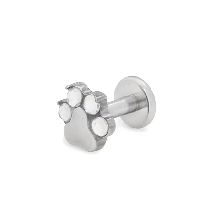 Tilum 14g12g Internally Threaded Jewel Paw Print Titanium Top Price Per 1 Tilum Vibrators Tilum 14g12g Internally Threaded Jewel Paw Print Titanium Top Price Per 1 Tilum Vibrators