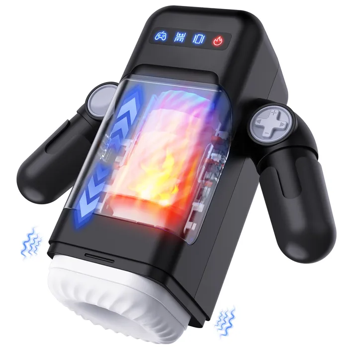 Amortoy Male Sex Toys Male Masturbators Cup with 10 Thrusting Vibration Modes
