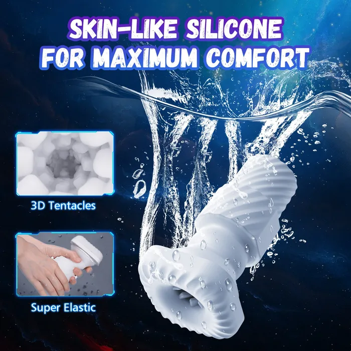 Amortoy Male Sex Toys Male Masturbators Cup with 10 Thrusting Vibration Modes