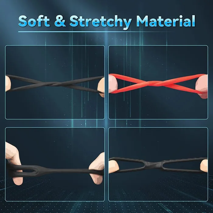Amovibe 10 PCS Mens Rings Penis Sleeve Shaft Male Sex Toys