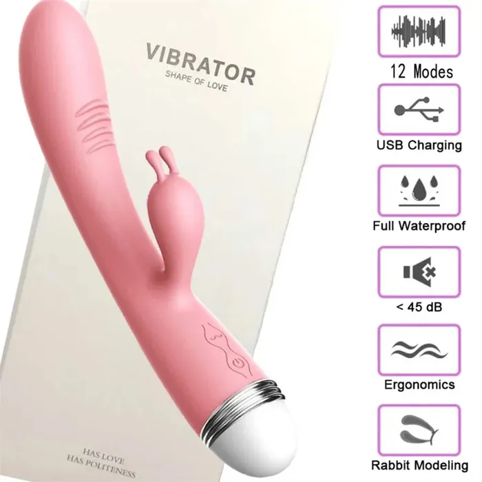 Amovibe Female Sex Toys Dual sensation vibrator unlocking hidden Gspot and clitoral ecstasy
