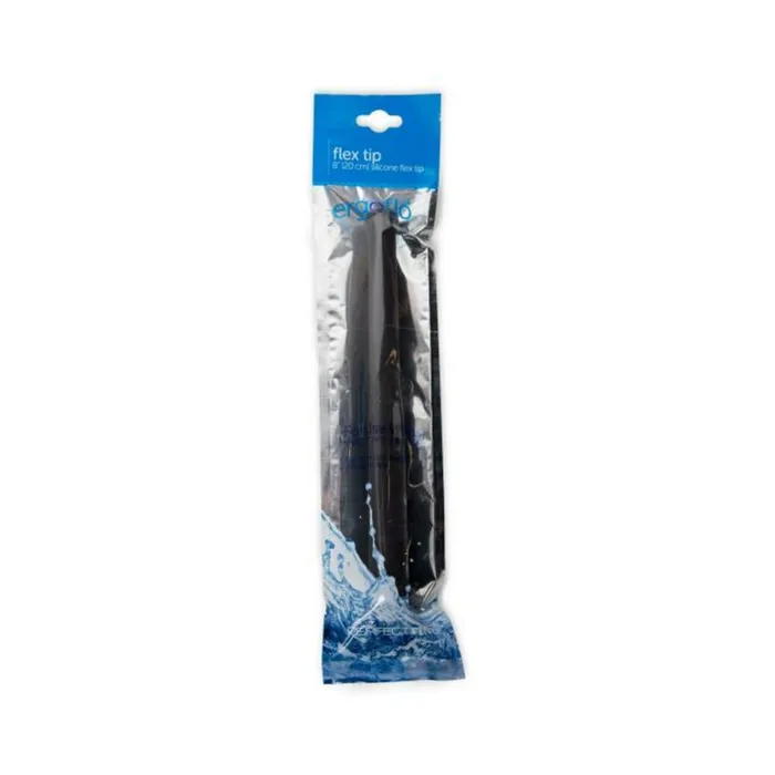 Anal Ergoflo 8 inches Silicone Flex Tip Black Fairvillacom