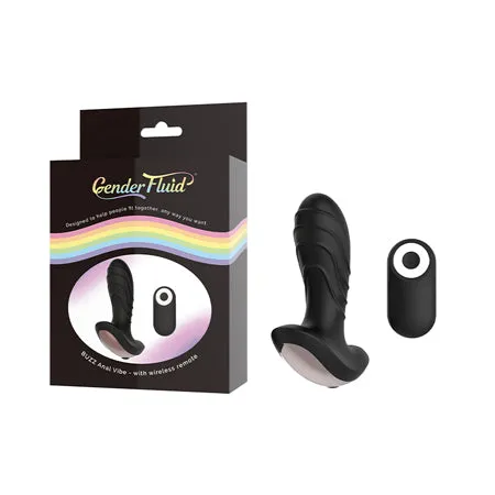 Anal Fairvillacom Gender Fluid Buzz Anal Vibe wRemote Black