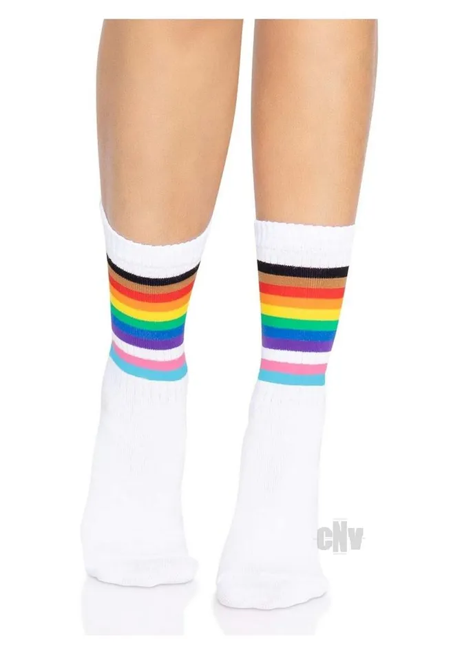 Anal Fairvillacom Pride Crew Socks Os Rainbow