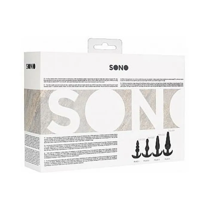 Anal Fairvillacom Shots Sono No 8 Butt Plug Black Set Of 4