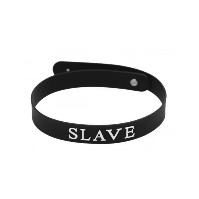 Anal Fairvillacom Slave Silicone Collar Black