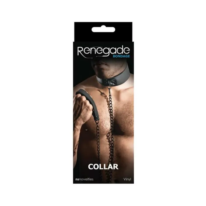 Anal Renegade Bondage Collar Black OS Fairvillacom