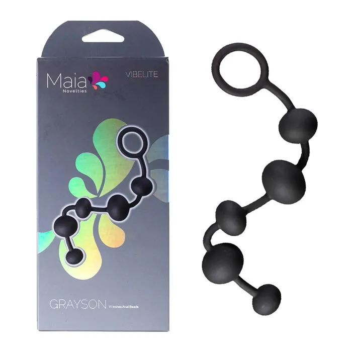 Anal ShhhWndsr Maia GRAYSON Anal Beads 165cm Black