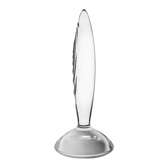Anal ShhhWndsr Satisfyer Sparkling Crystal Glass Anal Dildo Clear