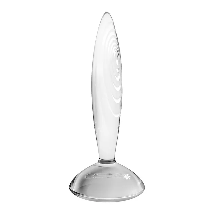 Anal ShhhWndsr Satisfyer Sparkling Crystal Glass Anal Dildo Clear