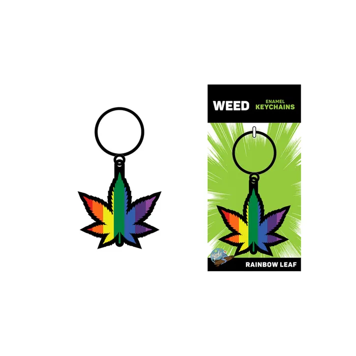 Anal Wood Rocket Rainbow Leaf Keychain Rainbow Fairvillacom